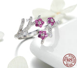Winter Blooming Plum Flower Ring