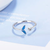 Blue Mermaid Tail Ring