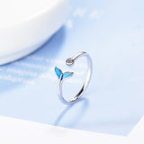 Blue Mermaid Tail Ring