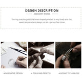 Glittering Heart Ring