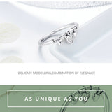 Glittering Heart Ring