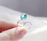 Blue Crystal Mermaid Ring